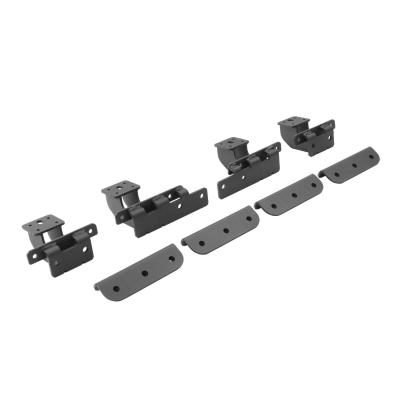Dominator Xtreme D1,,D2, D6, DSS, DT Side Steps Mounting Brackets Only Textured Black For 2018-2025 Jeep Wrangler JL Go Rhino