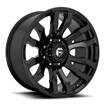 Aluminum Wheels 17X9 Blitz D675 8 On 165.1 Gloss Black 125.1 Bore 1 Offset Multi Spoke Fuel Off Road Wheels