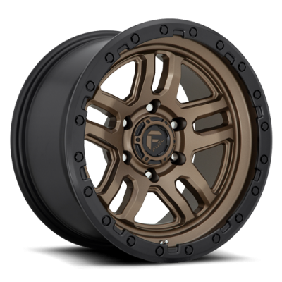 Aluminum Wheels 17X9 AMMO D702 6 On 135 Matte Bronze W/Black Bead Ring 87.1 Bore 1 Offset 5 Spoke Fuel Off Road Wheels