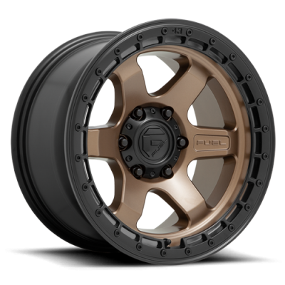 Aluminum Wheels 18X9 Block D751 6 On 135 Matte Bronze/Black Ring 87.1 Bore 20 Offset 6 Spoke Fuel Off Road Wheels