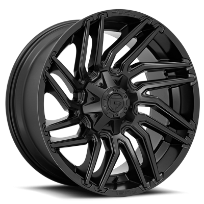 Aluminum Wheels 22X12 Typhoon D775 8 On 165.1 Matte Black 125.2 Bore -44 Offset Fuel Off Road Wheels