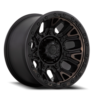 Aluminum Wheels 17X9 Traction D824 6 On 114.3 Matte Black Double Dark Tint 66.06 Bore 1 Offset Fuel Off Road Wheels