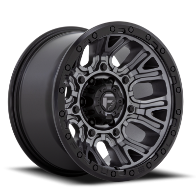 Aluminum Wheels 20X9 Traction D825 8 On 170 Gunmetal Gray/Black Ring 125.1 Bore 1 Offset Fuel Off Road Wheels