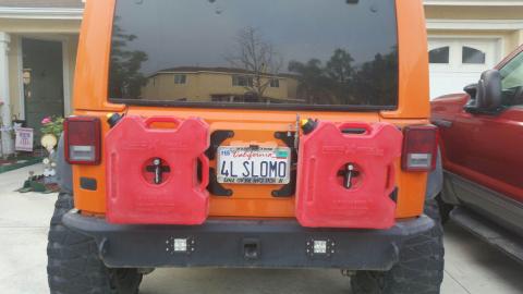 07-18 Jeep Wrangler JK 2/4 Door RotopaX Mounts Excessive Industries