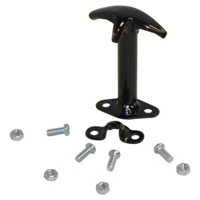 Black Hood Catch Kit for 1941-1995 Jeep MB, CJs & YJ Wrangler, Left or Right Crown Automotive