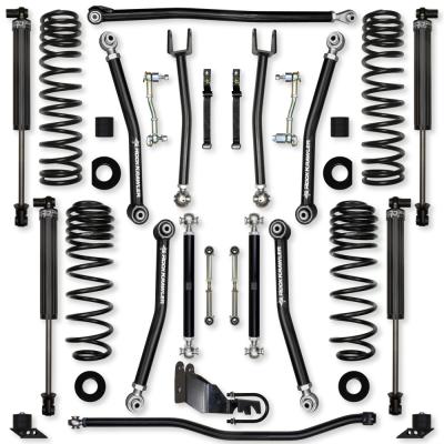 2.5 Inch X-Factor Mid-Arm Suspension System for Jeep Wrangler JLU Diesel Models With IFP Shocks Rock Krawler