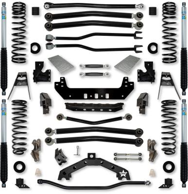 4.5 Inch Adventure X2 No Limits Long-Arm Suspension System for Jeep Wrangler JLU Gas Models With Bilstein Shocks Rock Krawler