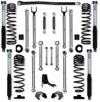 3.0 Inch X-Factor PRO No Limits Mid-Arm Suspension System for Jeep Gladiator JT Rubicon Diesel Models With Bilstein Shocks Rock Krawler