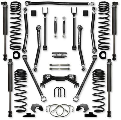 4.5 Inch Adventure X Pro No Limits Mid-Arm Suspension System for Jeep Gladiator JT Gas Models With IFP Shocks Rock Krawler