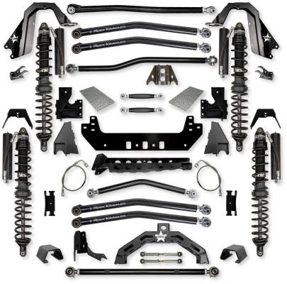 4.5 Inch X-Factor X2 Coilover No Limits Long-Arm Suspension System for Jeep Gladiator JT Diesel Models Trail Runner System Stage 1 Rock Krawler