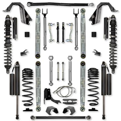 4.5 Inch X-Factor Pro Elite Coilover Mid-Arm Suspension System for Jeep Gladiator JT Diesel Models Comp Stage 1 Rock Krawler