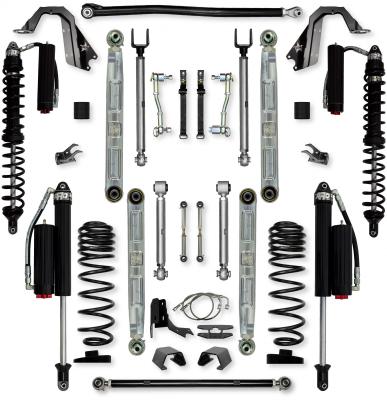 4.5 Inch X-Factor Pro Elite Coilover Mid-Arm Suspension System for Jeep Gladiator JT Diesel Models Comp System Stage 2 Rock Krawler