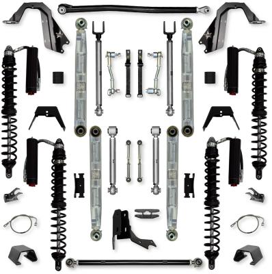 4.5 Inch X-Factor Pro Elite Coilover Mid-Arm Suspension System for Jeep Gladiator JT Gas Models Trail Runner System Stage 2 Rock Krawler