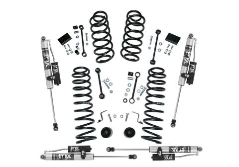 2.5 Inch Dual Rate Coil Lift Kit 2018-2025 Jeep Wrangler JL Unlimited 4-Door 4WD with Fox 2.0 Reservoir Shocks Will not fit Mojave Edition Superlift