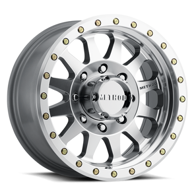 Aluminum Wheels 20x10 Double Standard MR304 Bolt Pattern 8 On 170 Offset -18 Lip Size 3.9 Machined SL Clear Coat Method