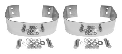 Stainless Steel Rear Bumperettes for 76-95 Jeep CJ-5, CJ-7, CJ-8, YJ Wrangler RT Off Road