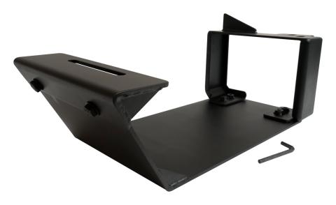 Evap Canister Skid Plate 2007-2011 JK Wrangler 3/16 inch Thick Matte Black Powder Coated Steel RT Off Road