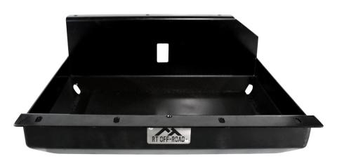 Fuel Tank Skid Plate 1987-1990 YJ Wrangler w/15 Gallon Fuel Tank HD Incl Holes For Drainage RT Off Road