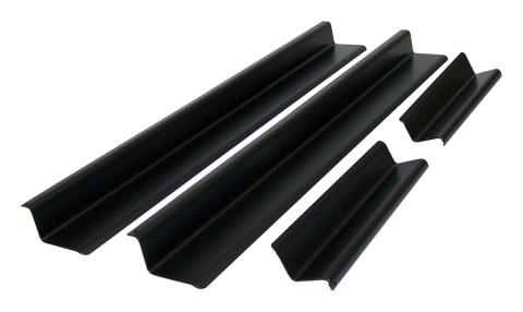 Black Power Coated Entry Guard Set for 2007-2018 Jeep JK Wrangler w/ 4 Doors RT Off Road