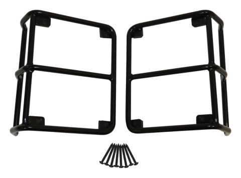 Black Tail Light Guard Set for Jeep JK Wrangler 2007-2018, Includes Hardware RT Off Road