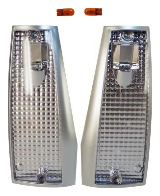 Clear Side Marker Light Kit - 84-96 XJ Cherokee, MJ Comanche w/o Duel Headlights RT Off Road