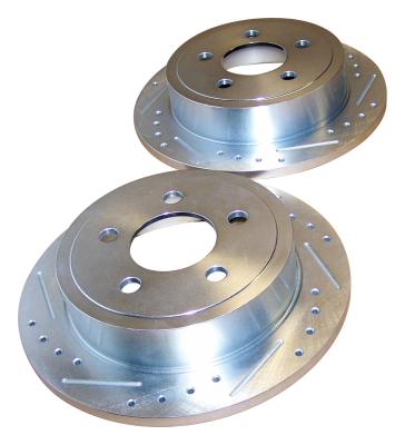 Disc Brake Rotor 2003-2007 KJ Liberty Drilled And Slotted RT Off Road