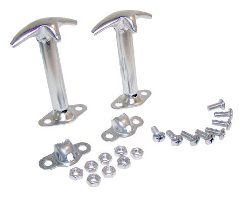Stainless Steel Hood Catch Kit, Left & Right RT Off Road