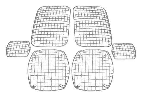 Headlight / Tail Light Guard Set 1987-1995 YJ Wrangler Stainless Steel RT Off Road