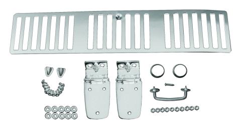 Hood Appearance Set 1997-1997 TJ Wrangler Hinges/Catches/Vent Cover/Footman Loop/Windshield Stops/Hardware Stainless Steel RT Off Road