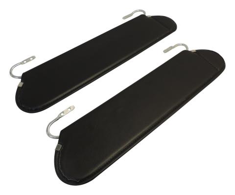 Black Sun Visor Set for 1972-1986 Jeep CJ-5, CJ-6, CJ-7 and CJ-8 Set of 2 RT Off Road