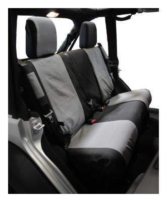 Rear Polycanvas Seat Cover for 2007-2011 Jeep JK Wrangler w/ 2-Doors RT Off Road