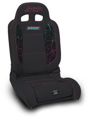 Shreddy Edition EnduroDaily Reclining Suspension Seat Cracked Pink Driver PRP Seats