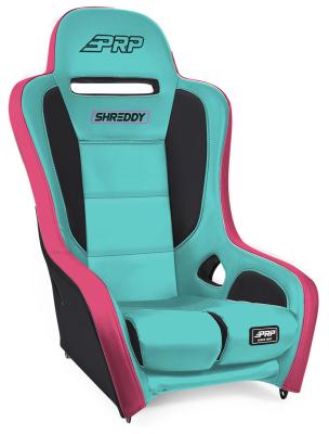 Shreddy Podium Suspension Seat Pink Teal and Black PRP Seats