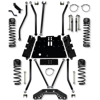 3.5 Inch X-Factor X2 Flat Belly Long-Arm Suspension System For Jeep Wrangler TJ With No Shocks Rock Krawler