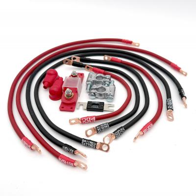 1991-1995 Jeep Wrangler YJ Battery Cable Kit 4.0 Liter 1/0 Gauge Battery Cable Big7Kits