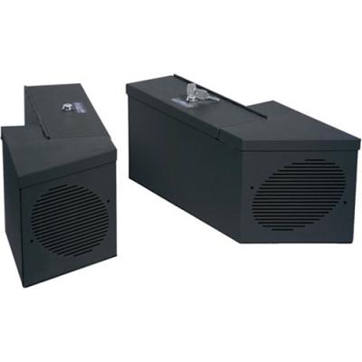 Security Speaker/Storage Lockbox w/ Roll Bar Cutout - 55-86 CJ / 87-91 Wrangler YJ 6-9 inch Locking Black Set of 2 Tuffy Security Products