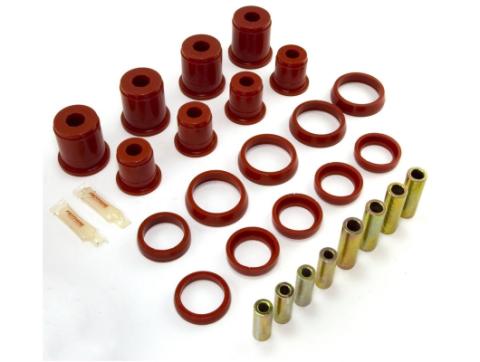Suspension Control Arm Bushing Kit Front Red 97-06 Jeep Wrangler TJ Rugged Ridge