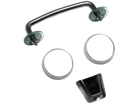 Windshield Tie Down Kit Stainless Steel 07-12 Jeep Wrangler JK Rugged Ridge