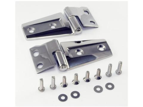 Hood Hinge Kit Stainless Steel 07-18 Jeep Wrangler JK Rugged Ridge