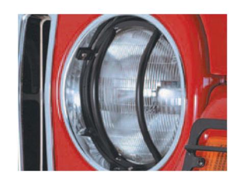 Euro Guard Kit Headlight Black 97-06 Jeep Wrangler TJ/LJ Rugged Ridge