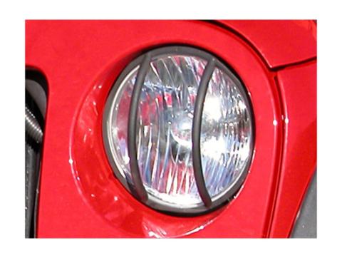 Euro Guard Kit Headlight Black 07-18 Jeep Wrangler JK/JKU Rugged Ridge