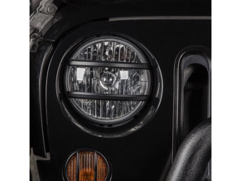 Elite Euro Guard Kit Pivotal Headlight Black 07-18 Wrangler JK/JKU Rugged Ridge