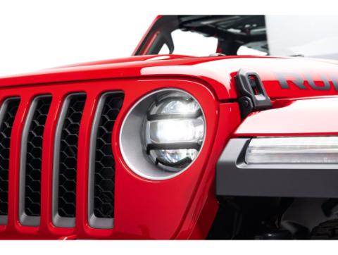 Elite Euro Guard Kit Headlight Black 18-Present Jeep Wrangler / 20-Present Gladiator Rugged Ridge