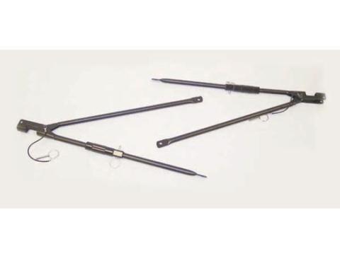 Soft Top Spreader Bar Adjustable 87-95 Jeep Wrangler YJ Rugged Ridge