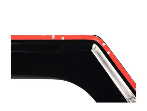 Window Visors Matte Black 18-Present Jeep Wrangler Jl 2-Dr Rugged Ridge