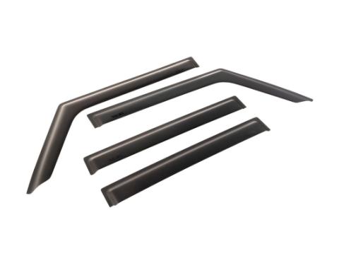 Window Visors Matte Black 18-Present Jeep Wrangler / 20-Present Gladiator Rugged Ridge