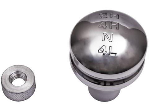 Transfer Case Shift Knob Billet Aluminum 87-95 Jeep Wrangler YJ Rugged Ridge