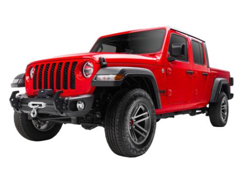 Arcus Front Bumper W/ Winch Tray &amp; Tow Hooks 18-Present Jeep Jl/Jt Rugged Ridge