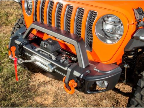 Arcus Overrider Hoop Stamped Satin Black Rugged Ridge