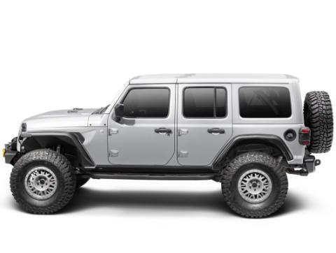 Inner Fender Liners Rear Aluminum Blk 18-Present Jeep Wrangler Jl Rugged Ridge